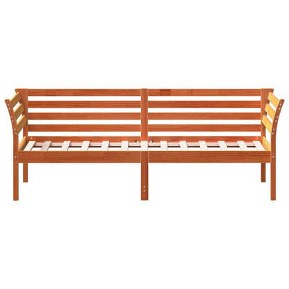 Slaapbank 90x190 cm massief grenenhout wasbruin