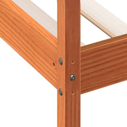 Slaapbank 90x190 cm massief grenenhout wasbruin