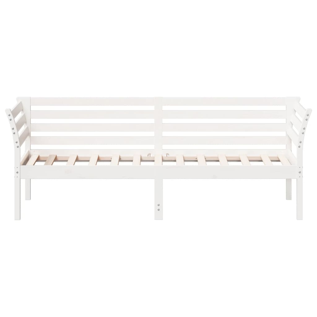 Slaapbank 75x190 cm massief grenenhout wit 75 x 190 cm Wit