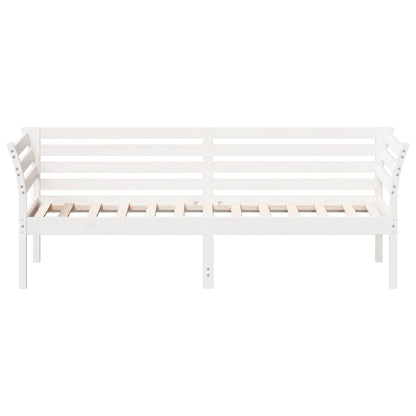 Slaapbank 75x190 cm massief grenenhout wit 75 x 190 cm Wit