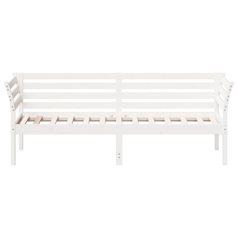 Slaapbank 75x190 cm massief grenenhout wit 75 x 190 cm Wit