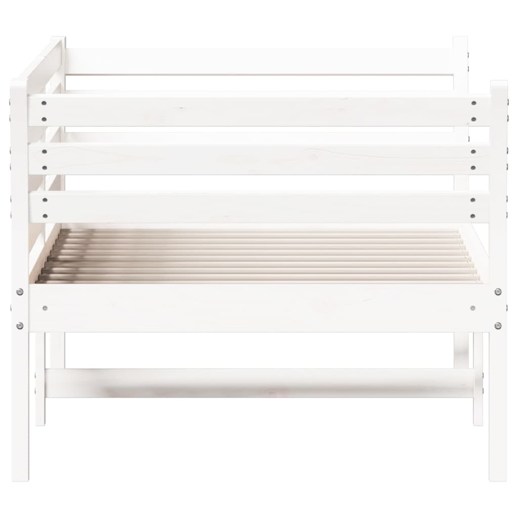 Slaapbank 75x190 cm massief grenenhout wit 75 x 190 cm Wit