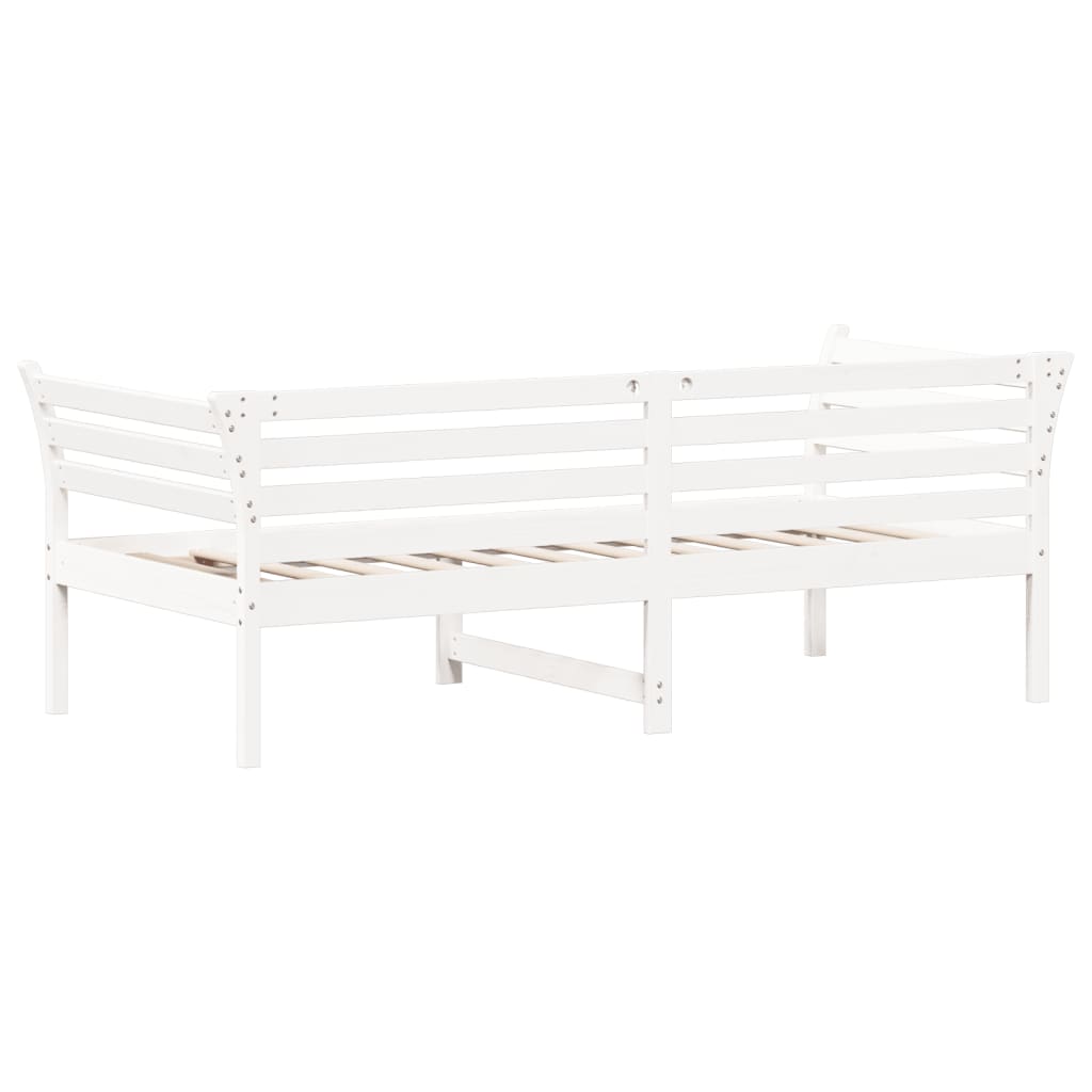 Slaapbank 75x190 cm massief grenenhout wit 75 x 190 cm Wit