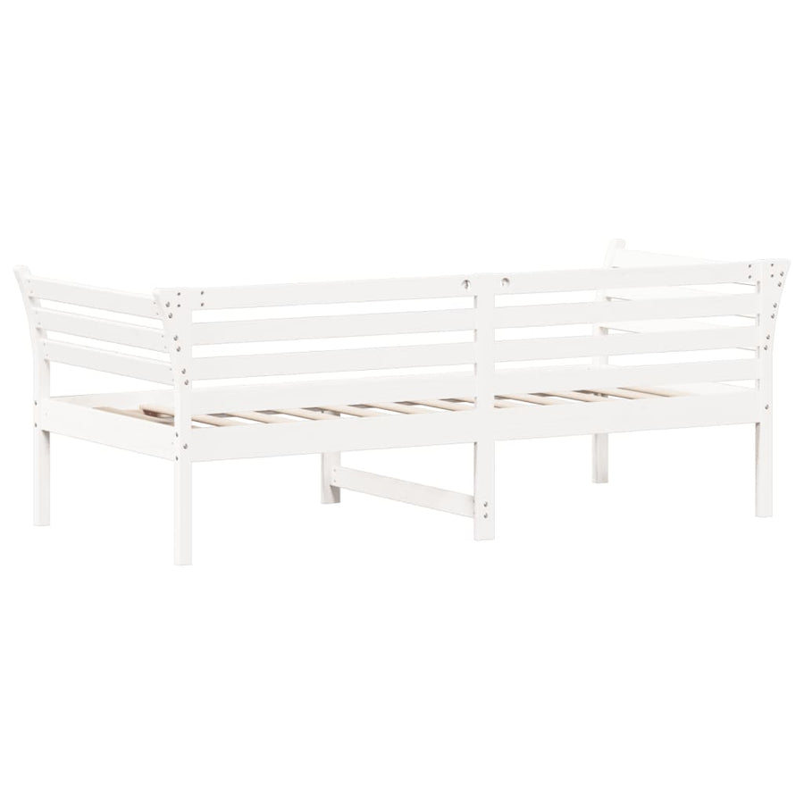 Slaapbank 75x190 cm massief grenenhout wit 75 x 190 cm Wit