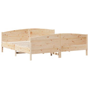 Bedframe massief grenenhout 200x200 cm