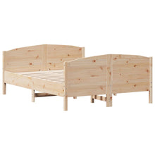 Bedframe Met Hoofdbord Massief Grenenhout 120X200 Cm