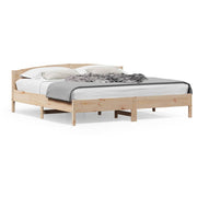 Bedframe massief grenenhout 200x200 cm