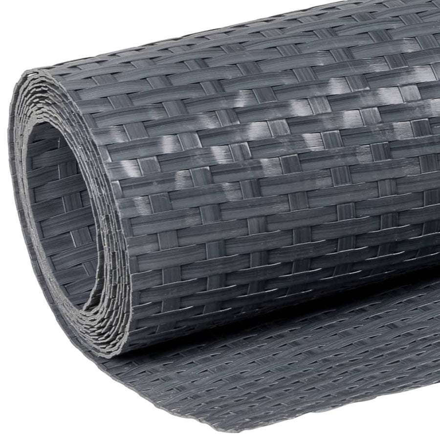 Balkonscherm Poly Rattan Kleurig 500 x 80 cm