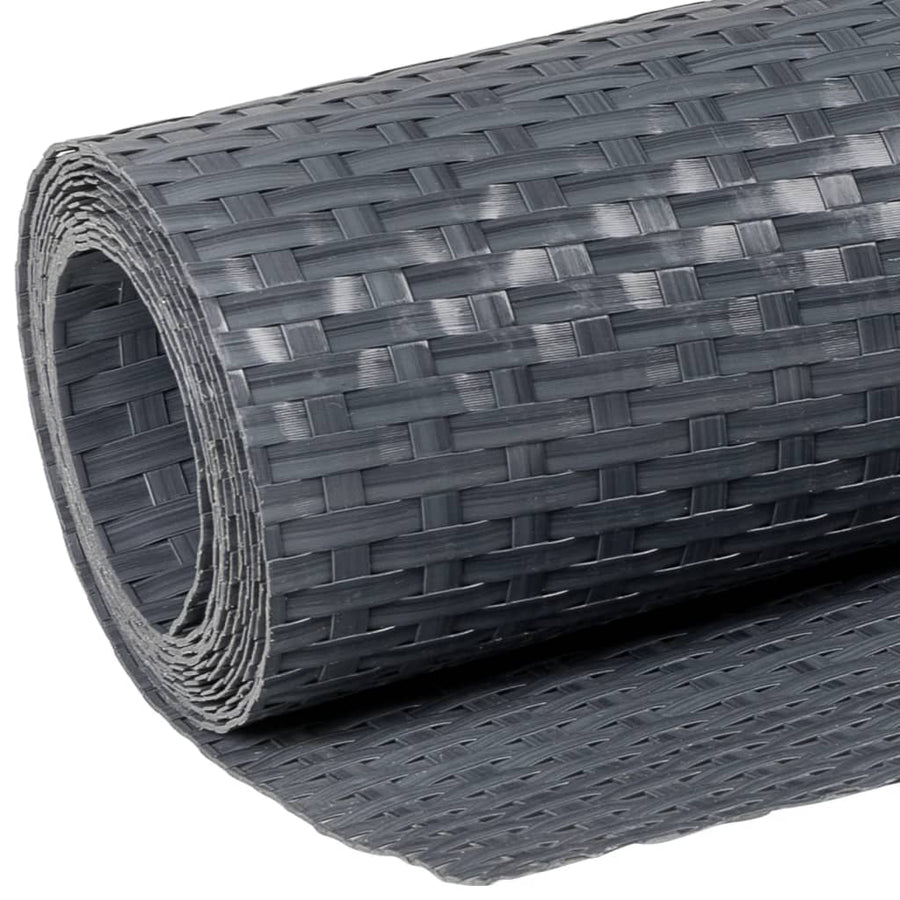 Balkonscherm Poly Rattan Kleurig 500 x 100 cm