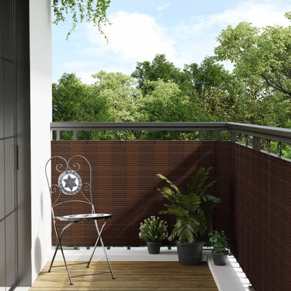Balkonscherm Poly Rattan 300 x 80 cm
