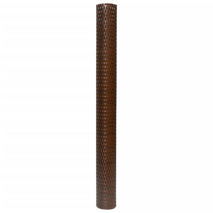 Balkonscherm 300x100 cm poly rattan bruin en zwart