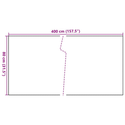 Balkonscherm Poly Rattan 400 x 80 cm