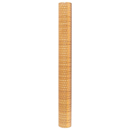 Balkonscherm 400x80 cm poly rattan lichtbruin