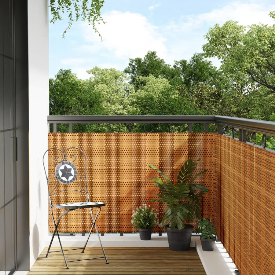 Balkonscherm Poly Rattan 400 x 100 cm