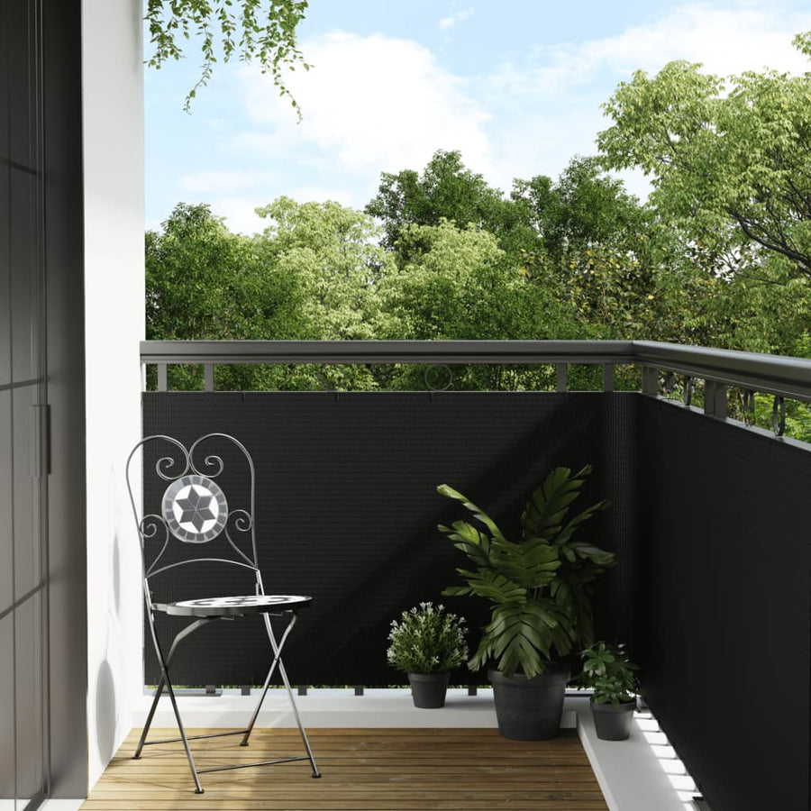 Balkonscherm Poly Rattan 300 x 90 cm