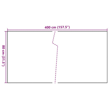 Balkonscherm Poly Rattan 400 x 80 cm