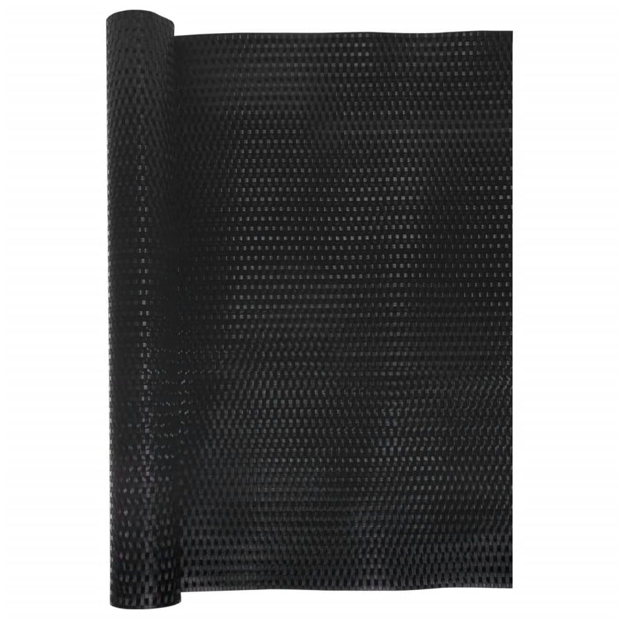 Balkonscherm 400x90 cm poly rattan zwart