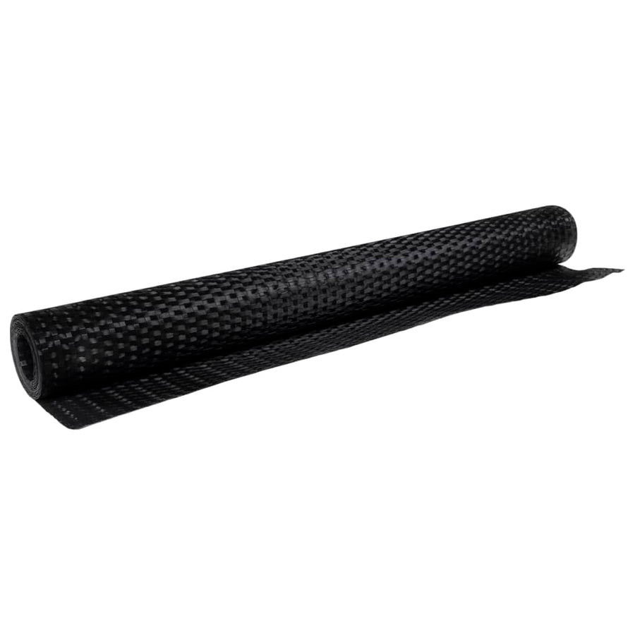 Balkonscherm 400x90 cm poly rattan zwart