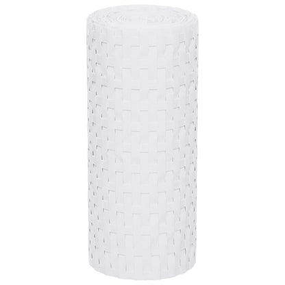 Balkonschermen 10 st 255x19 cm poly rattan wit