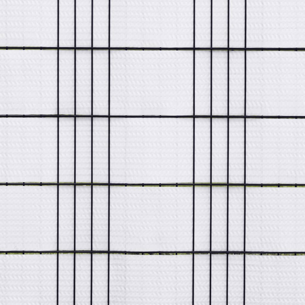 Balkonschermen 10 st 255x19 cm poly rattan wit