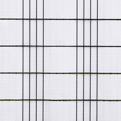 Balkonschermen 10 st 255x19 cm poly rattan wit