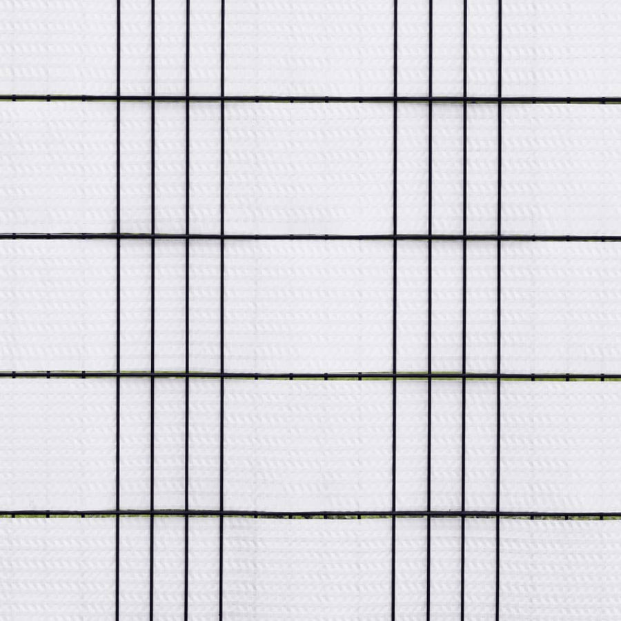 Balkonschermen 10 st 255x19 cm poly rattan wit