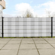 Balkonschermen 10 stuks 255x19 cm poly rattan wit