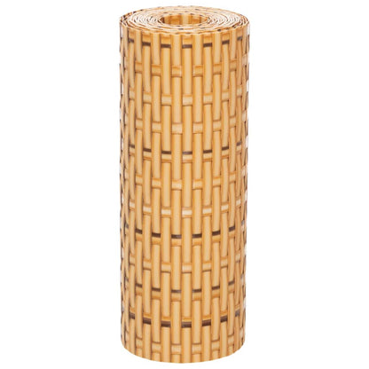 Balkonschermen 10 st 255x19 cm poly rattan lichtbruin