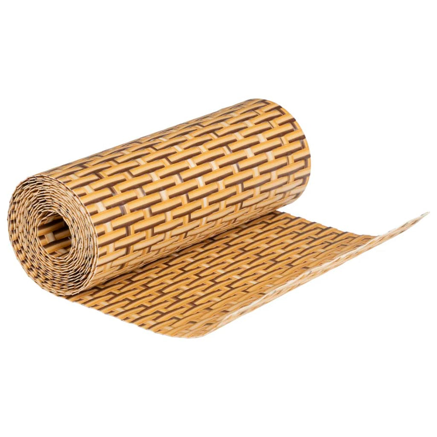 Balkonschermen 10 st 255x19 cm poly rattan lichtbruin