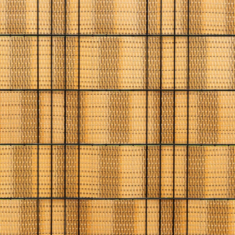 Balkonschermen 10 st 255x19 cm poly rattan lichtbruin