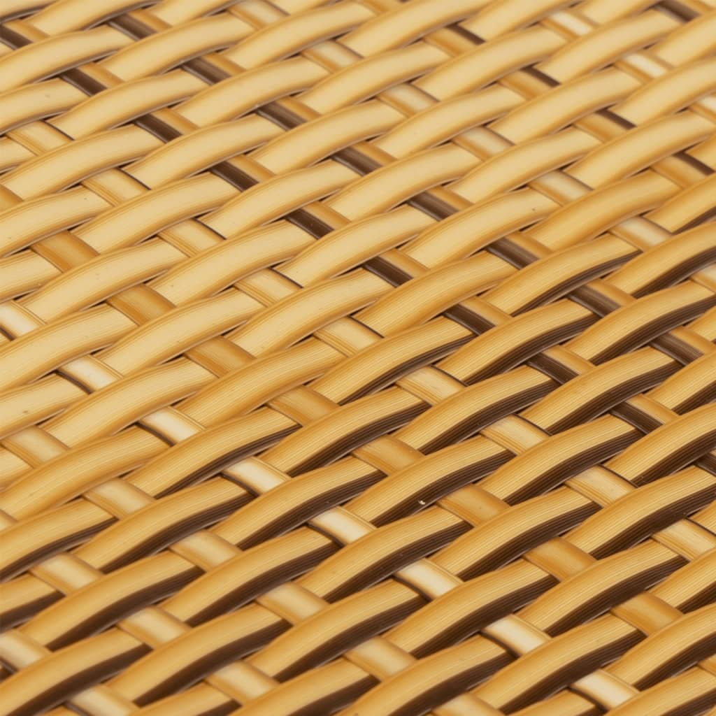Balkonschermen 10 st 255x19 cm poly rattan lichtbruin