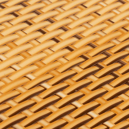 Balkonschermen 10 st 255x19 cm poly rattan lichtbruin