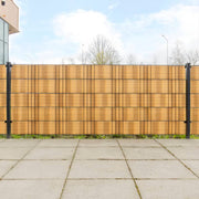 Balkonschermen 10 st 255x19 cm lichtbruin poly rattan