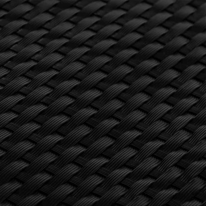 Balkonschermen 10 st 255x19 cm poly rattan zwart