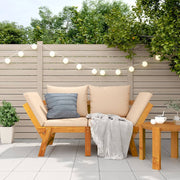 Tuinbank 2-in-1 massief acaciahout met kussens