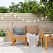 Tuinbank 2-in-1 massief acaciahout met kussens