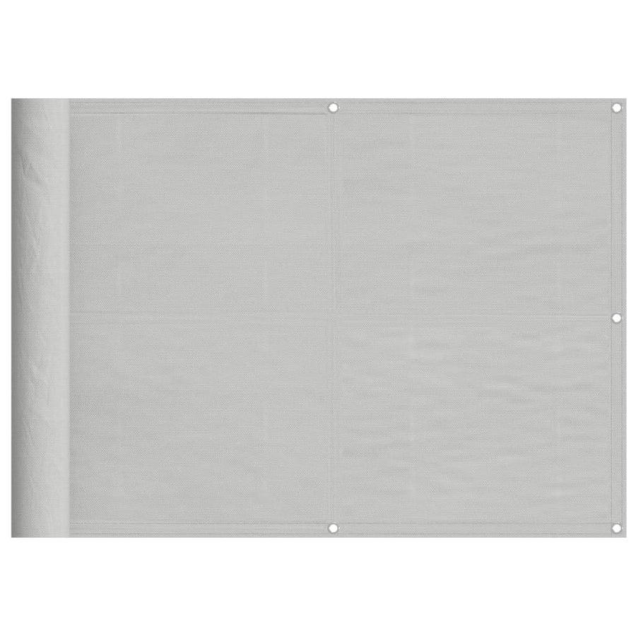 Balkonscherm 75x400 cm 100% oxford polyester lichtgrijs