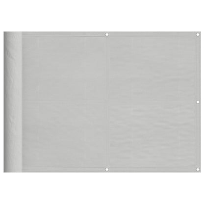 Balkonscherm 75x500 cm 100% oxford polyester lichtgrijs