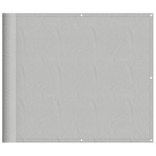 Balkonscherm 90x300 cm 100% oxford polyester lichtgrijs