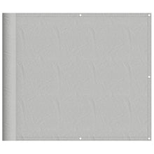 Balkonscherm 90x400 cm 100% oxford polyester lichtgrijs