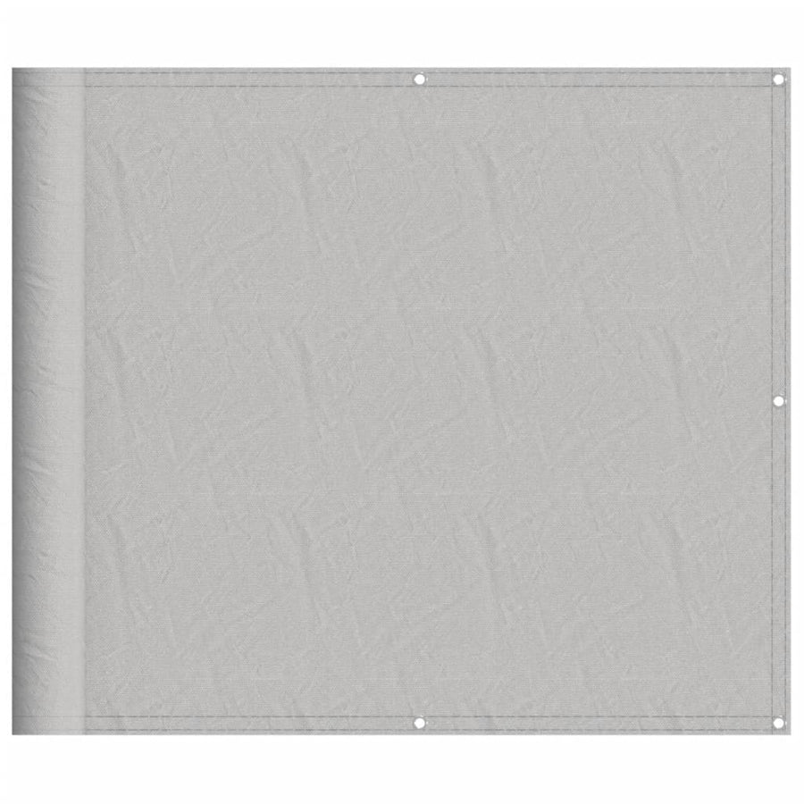 Balkonscherm 90x500 cm 100% oxford polyester lichtgrijs