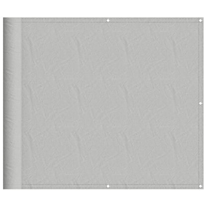 Balkonscherm 90x600 cm 100% oxford polyester lichtgrijs