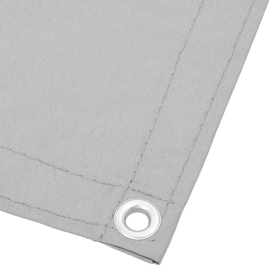 Balkonscherm 90x700 cm 100% oxford polyester lichtgrijs