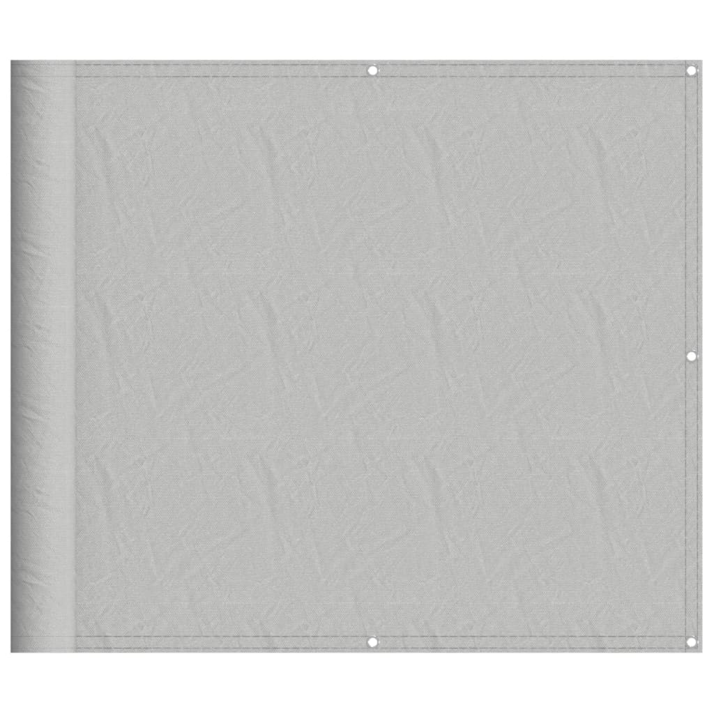 Balkonscherm 90x800 cm 100% oxford polyester lichtgrijs