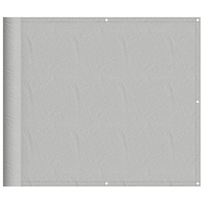 Balkonscherm 90x1000 cm 100% oxford polyester lichtgrijs