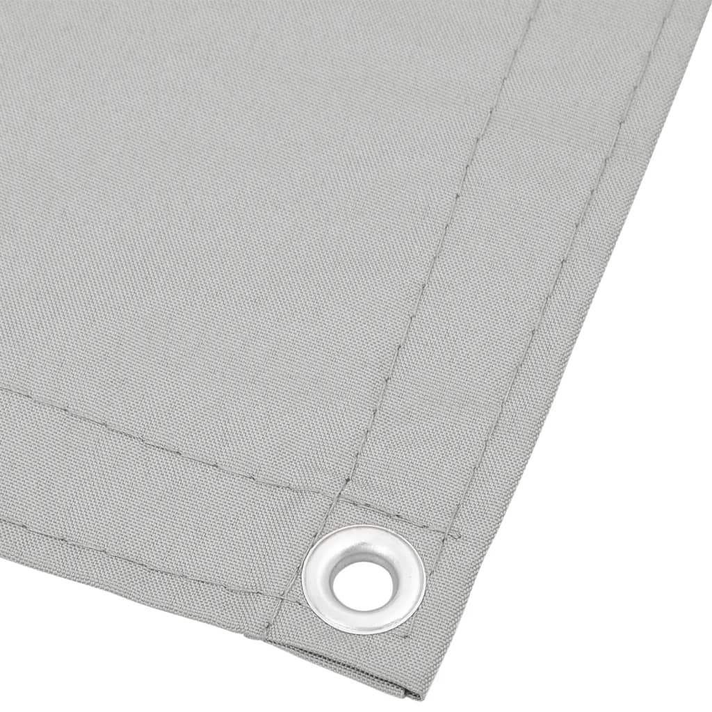 Balkonscherm 90x1000 cm 100% oxford polyester lichtgrijs