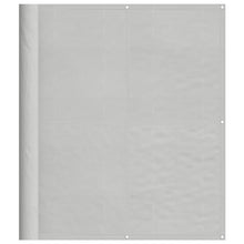 Balkonscherm 120x400 cm 100% oxford polyester lichtgrijs