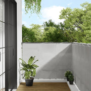 Balkonscherm 120x400 cm lichtgrijs oxford polyester