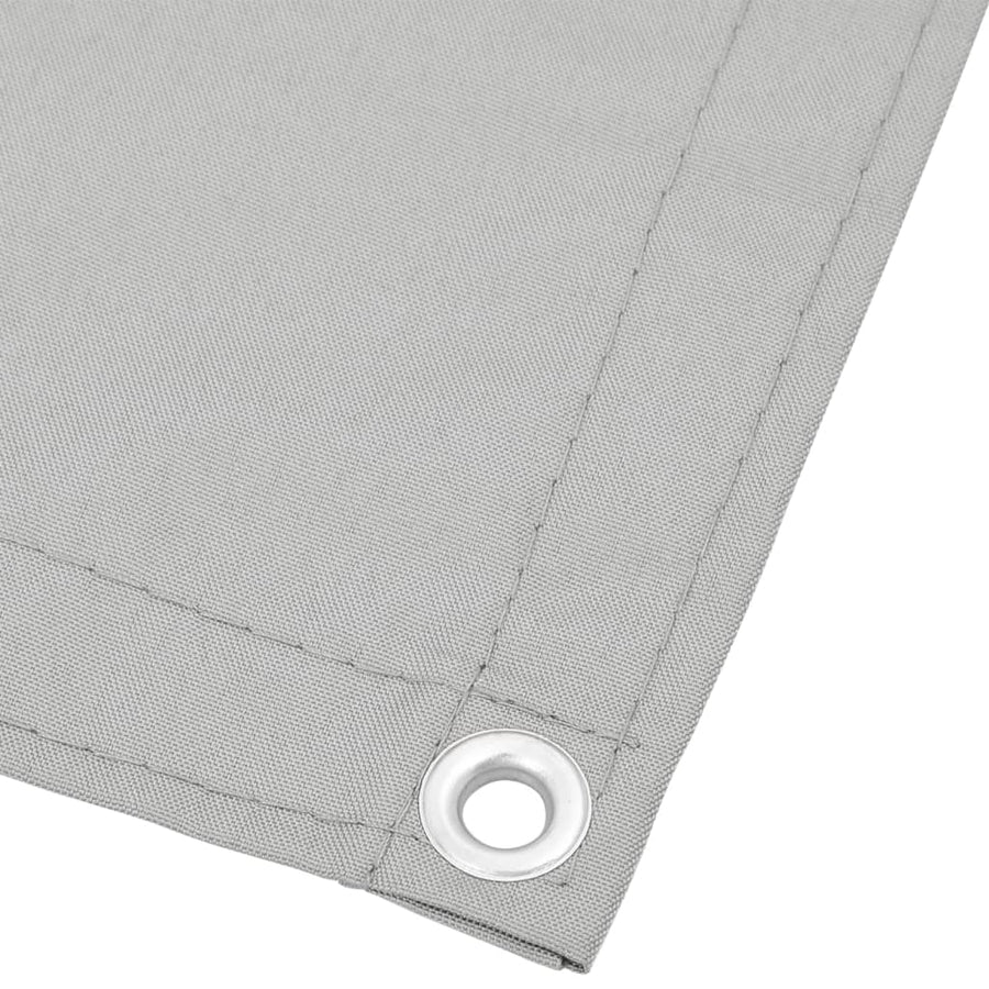 Balkonscherm 120x500 cm 100% oxford polyester lichtgrijs
