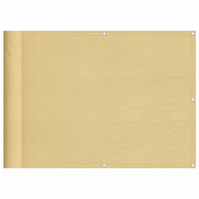 Balkonscherm 75x300 cm 100% oxford polyester zandkleurig